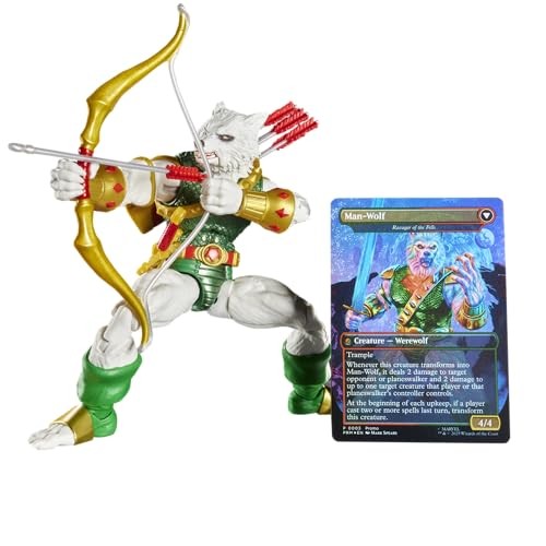 Magic: The Gathering Spider-Man Action Figure Man-Wolf (plus Exclusive Foil Card)