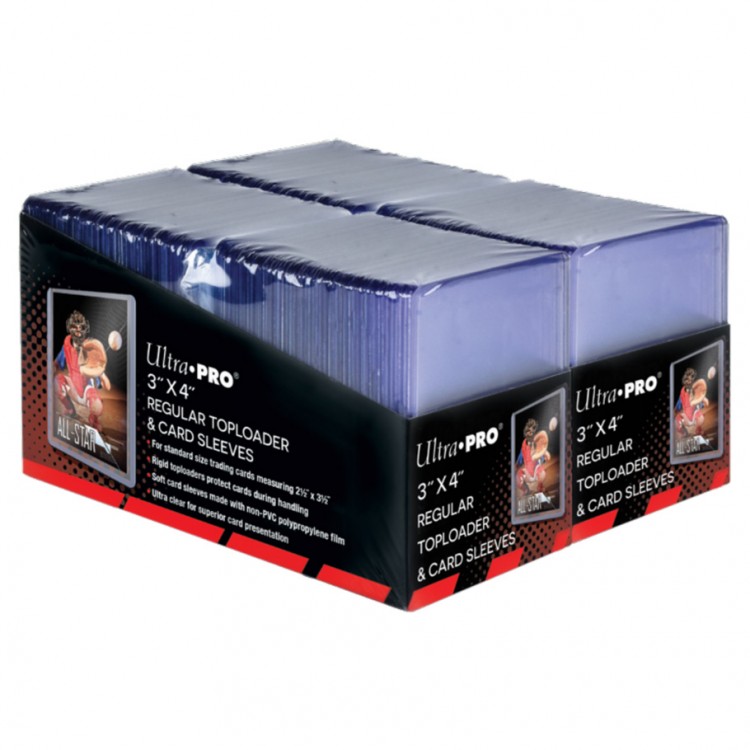 Ultra Pro Toploader & Sleeves - 3" x 4" Clear Regular (200 pieces)