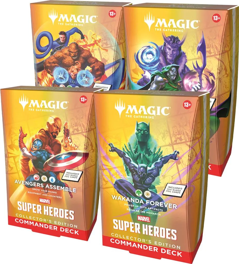 Magic The Gathering TCG Marvel: Super Heroes Commander Deck - Collector's Edition (1 Random Deck)