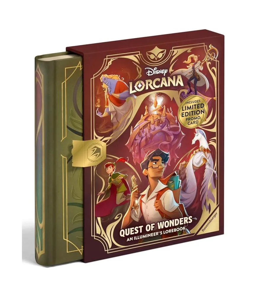 Disney Lorcana TCG: Quest Of Wonders - An Illumineer's Lorebook + Limited Edition Promo Card