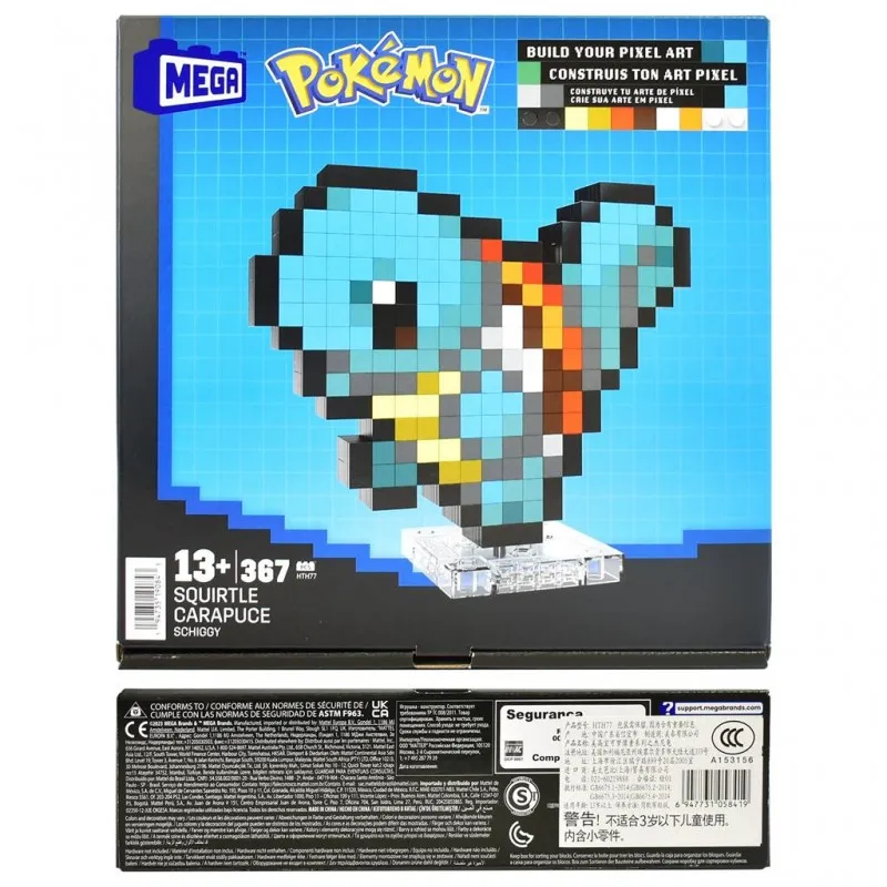 MEGA Pokémon Pixel Art Squirtle