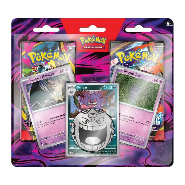 Pokémon TCG: 2-Pack Enhanced Blister - Mimikyu, Gengar & Marshadow
