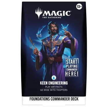 Magic The Gathering TCG Foundations Commander Deck - Keen Engineering